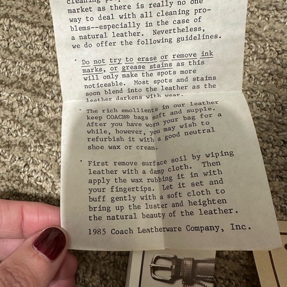 Vintage Coach Bag NYC Convertible Clutch 9635 red - Picture 14 of 15